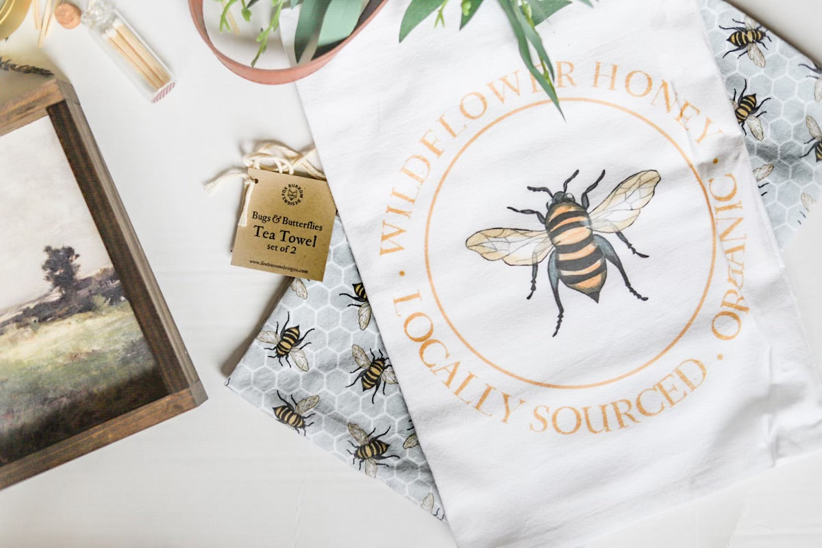Bee Tea Towel Set