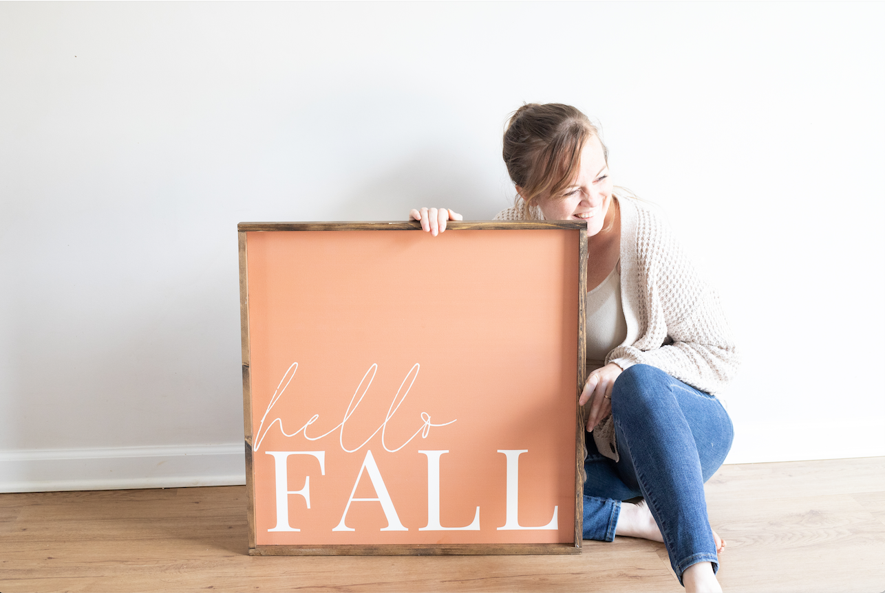 Hello Fall Sign