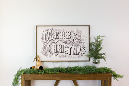 Merry Christmas Vintage Lettering