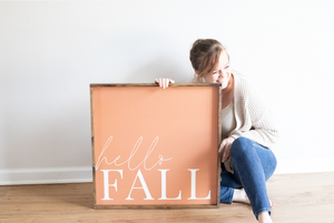 
            
                Load image into Gallery viewer, Hello Fall Sign
            
        