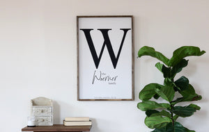 Last Name Sign