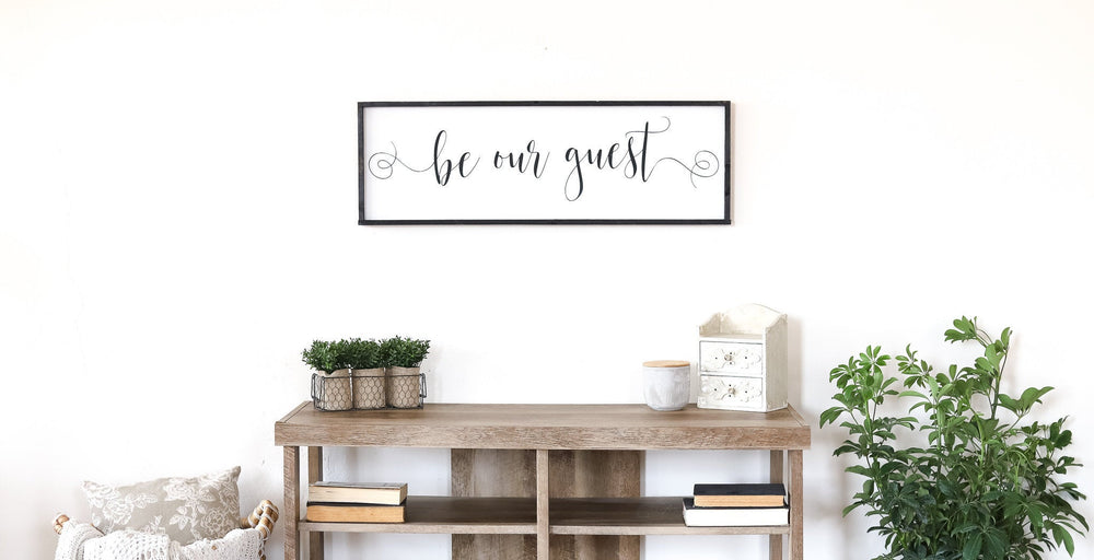 Be Our Guest Sign