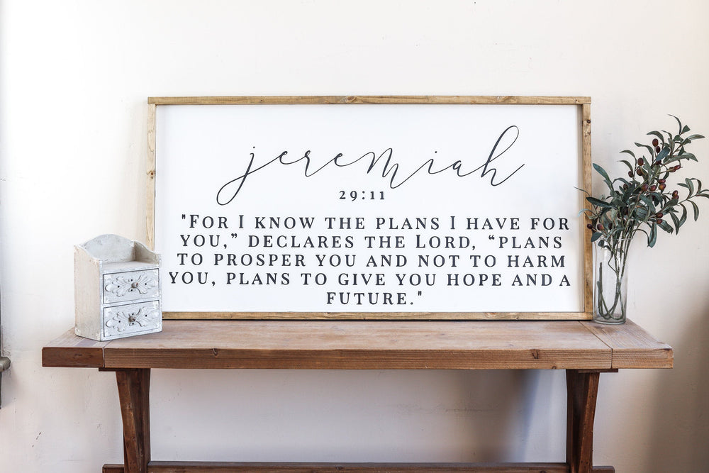 Jeremiah 29:11 Sign