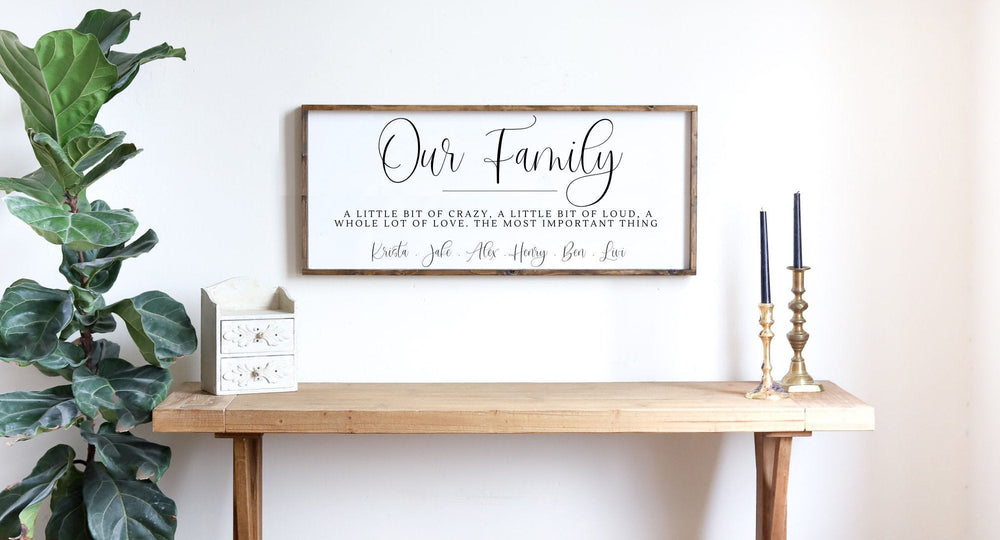 
            
                Load image into Gallery viewer, Our Family Sign
            
        