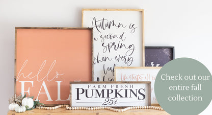 Pumpkins Sign