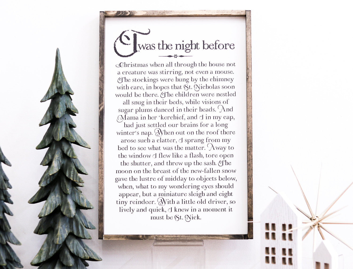 Twas the Night Before Christmas Sign